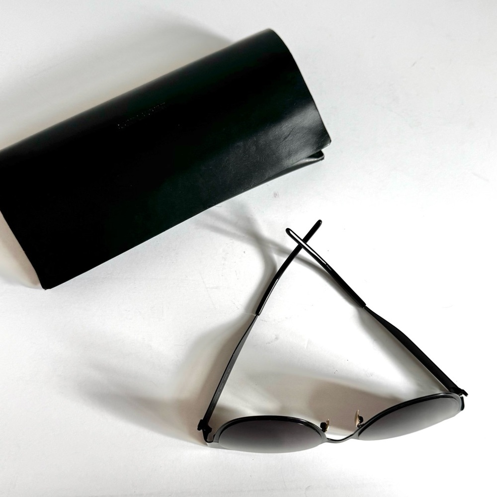 Yves Saint Laurent YSL black matte metal sunglasses - Picture 2 of 13